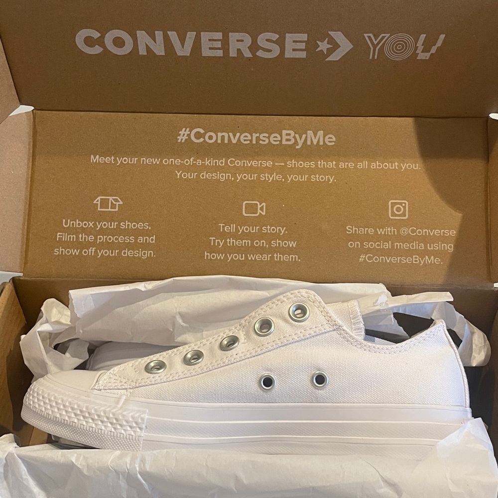 Converse All Star White Slip-On Shoes